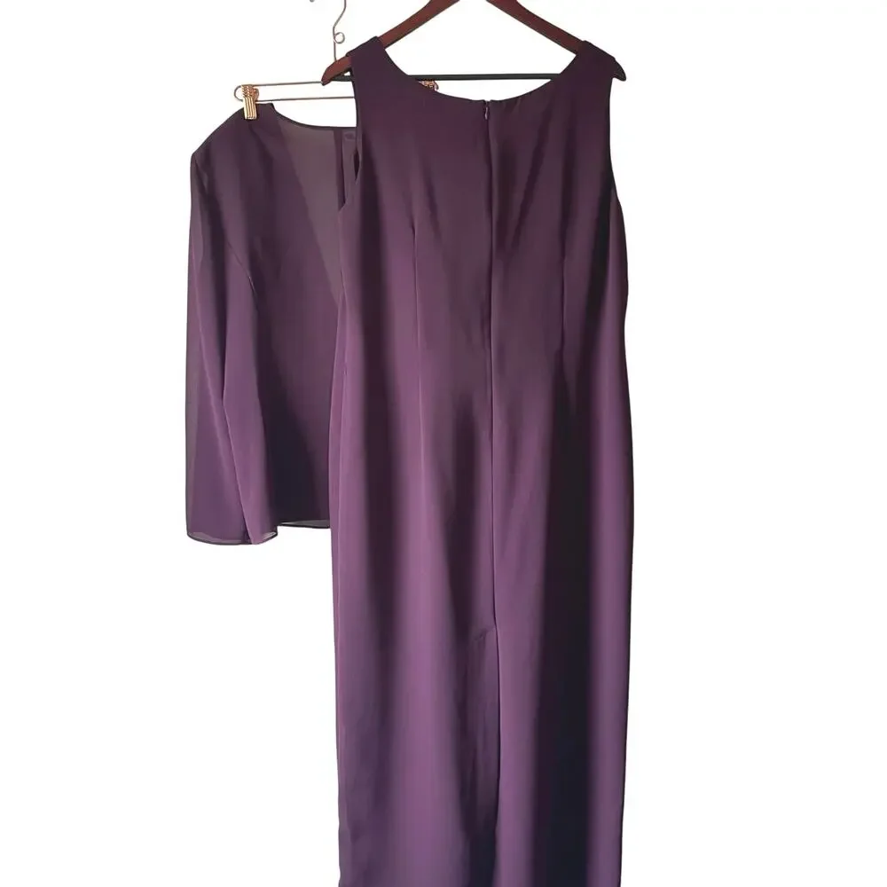 Vintage y2k purple maxi set‎ evening formal wedding large